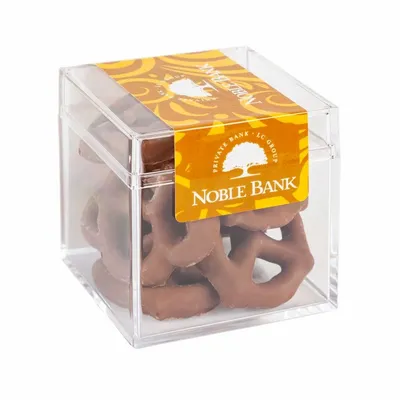 Sweet Boxes with Milk Chocolate Pretzels - Custom Coasters Now