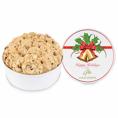 Fresh Beginnings Cranberry Cookie Tin (Large) - Custom Coasters Now