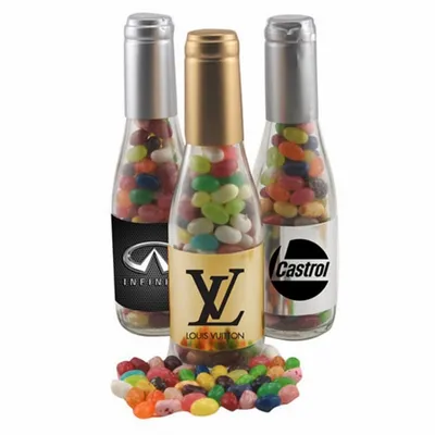 Champagne Bottle w/Jelly Bellies 8" - Custom Coasters Now