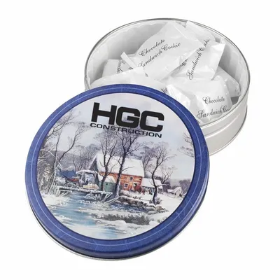 Glad Tidings Tins - Chocolate Covered Sandwich Cookie - Custom Coasters Now