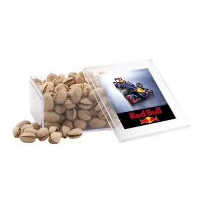 Acrylic Box with Pistachios - Large - Custom Coasters Now