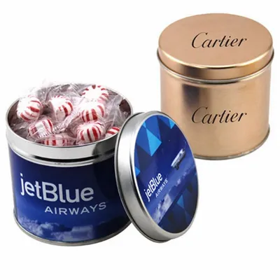 Round Tin with Starlight Peppermints - SBF4100 - Custom Coasters Now