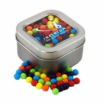 Window Tin with Mini Jawbreakers - SBF2500 - Custom Coasters Now