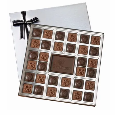 Custom Chocolate Squares Gift Box (1 1/2 lbs.) - Custom Coasters Now