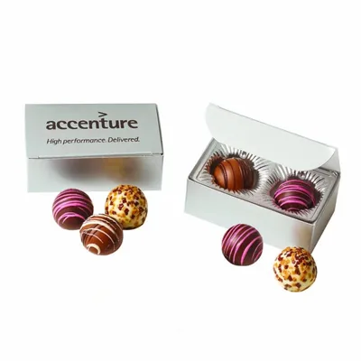 Truffle Gift Box with 2 Truffles - Custom Coasters Now