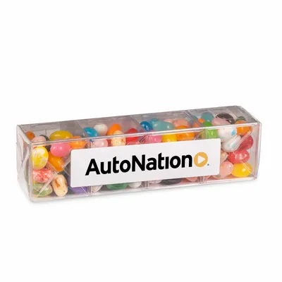 4 Cube Acetate Gift Box with Gourmet Jelly Beans - Custom Coasters Now