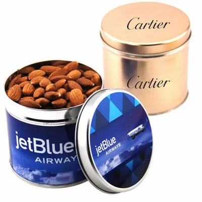 Round Tin with Almonds 3" - Custom Coasters Now