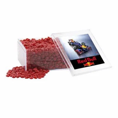 Acrylic Box with Red Hots - Large - Custom Coasters Now