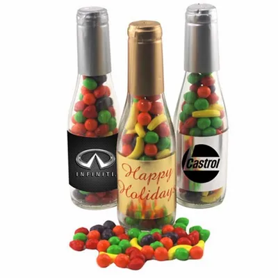 Champagne Bottle with Candy Fruitz 8" - Custom Coasters Now