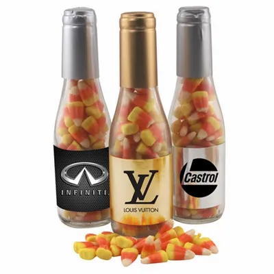 Champagne Bottle w/ Candy Corn 8" - Custom Coasters Now
