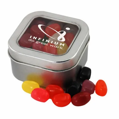 Window Tin with Jelly Beans - SBF2500 - Custom Coasters Now