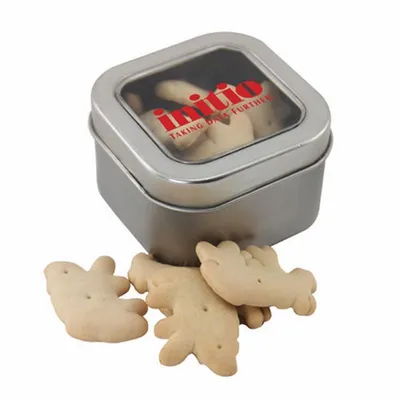 Window Tin with Animal Crackers - SBF2500 - Custom Coasters Now
