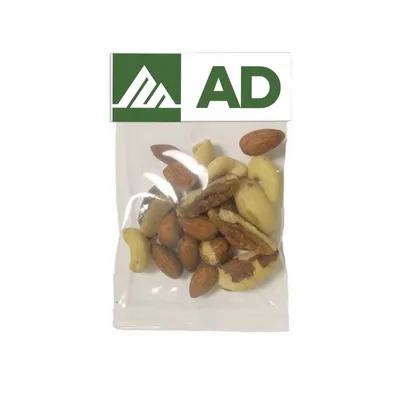 Small Header Bags - Deluxe Mixed Nuts - Custom Coasters Now