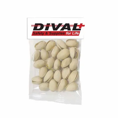 Small Header Bags - Jumbo Salted Pistachios - Custom Coasters Now