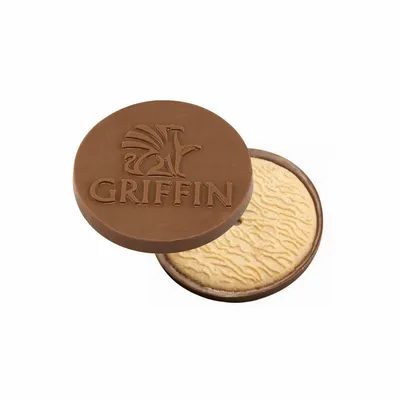 Round Chocolate Cookie - Custom Coasters Now