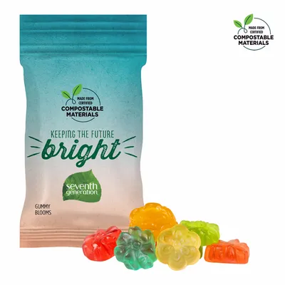 1oz ECO-Digibag, Compostable & Full Color, Gummy Blooms - Custom Coasters Now