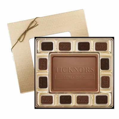 Small Custom Chocolate Delight Gift Box 7" - Custom Coasters Now