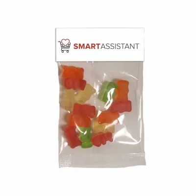 Clever Candy Small Header Bags - Gummy Bears - Custom Coasters Now