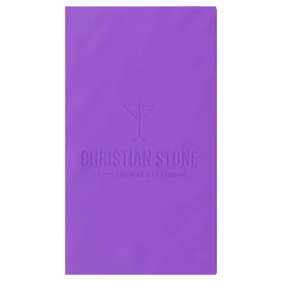 Custom Debossed Guest Towel Napkin - Custom Coasters Now