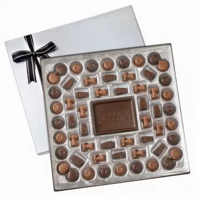 Large Custom Chocolate Delights Gift Box ( 1 1/2 lbs.) - Custom Coasters Now