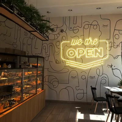 Vibrant Open Neon Sign