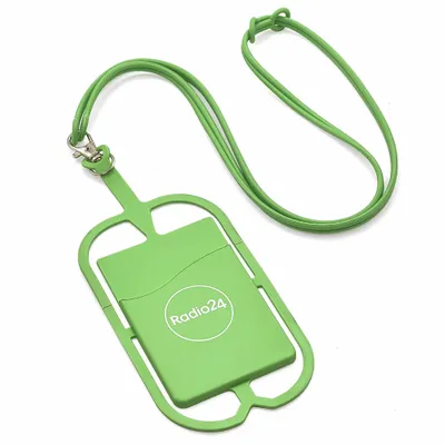 Lanyard Silicone Phone Wallet Holder - Custom Coasters Now
