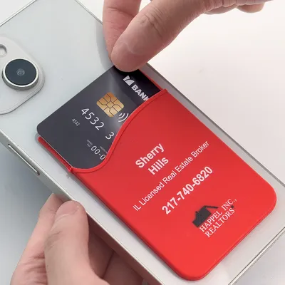 Silicone Phone Wallet Card Holder - Custom Coasters Now