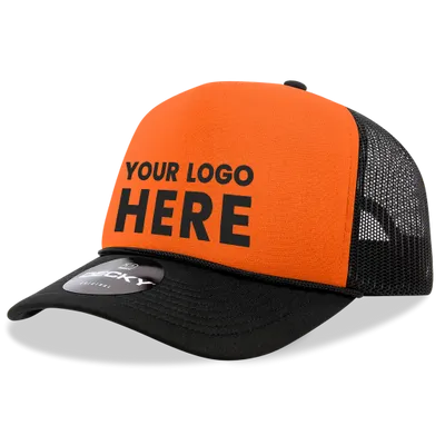 Decky 220 Blank 2-Tone Neon Foam Trucker Hats
