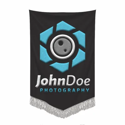 Embroidered Pennant - Custom Coasters Now