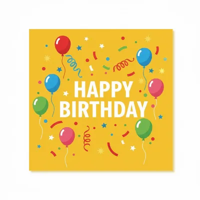 Happy Birthday Napkins - Custom Coasters Now