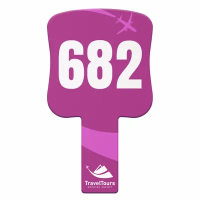 Circle Auction Paddles - Custom Coasters Now