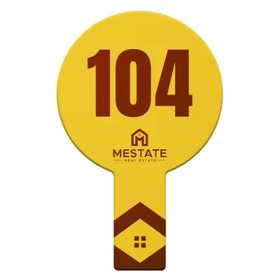 Circle Auction Paddles - Custom Coasters Now