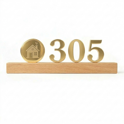 3D Wooden Door Signs