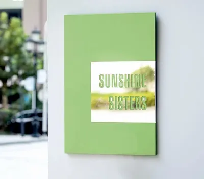 Contemporary Color Metal Plaque