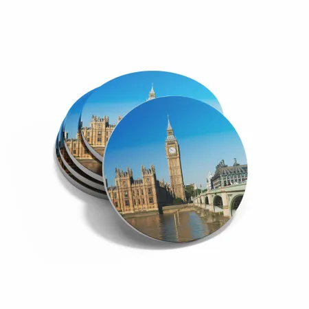 Big Ben Fiberboard Photo Coaster - Custom Coasters Now