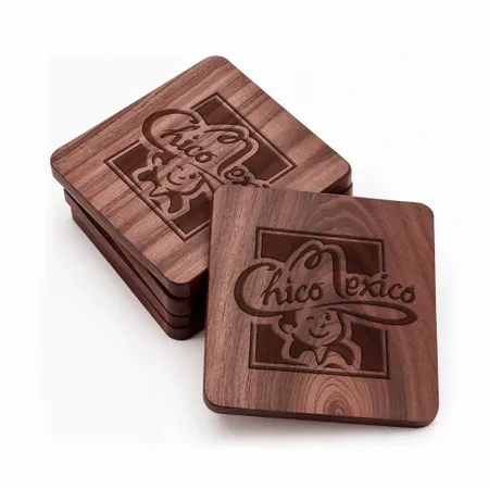 Chico Mexico Square Wooden Coaster - Custom Coasters Now