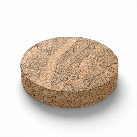 Classic Map Cork Coasters - Custom Coasters Now
