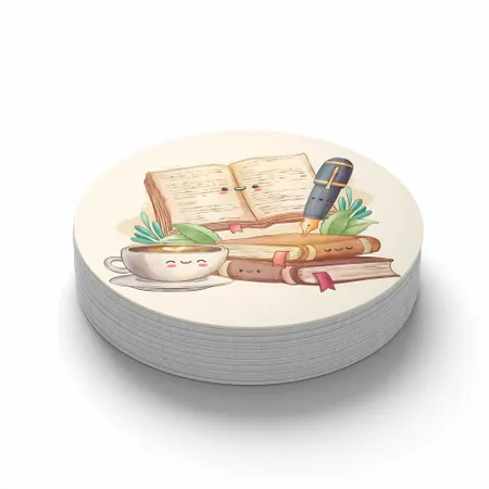 Custom Book Coasters - Custom Coasters Now