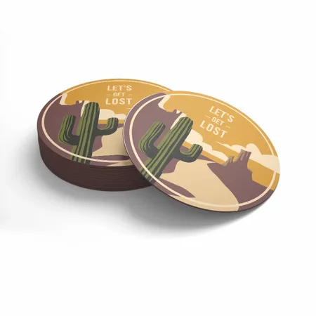 Custom Cactus Coasters - Custom Coasters Now