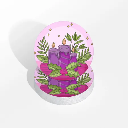 Custom Candle Coasters - Custom Coasters Now