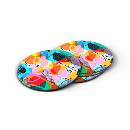 Custom Colorful Coasters - Custom Coasters Now