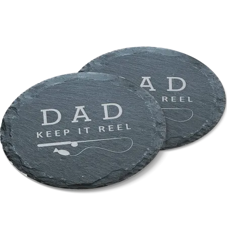 Custom Engraved Slate Coasters - Custom Coasters Now