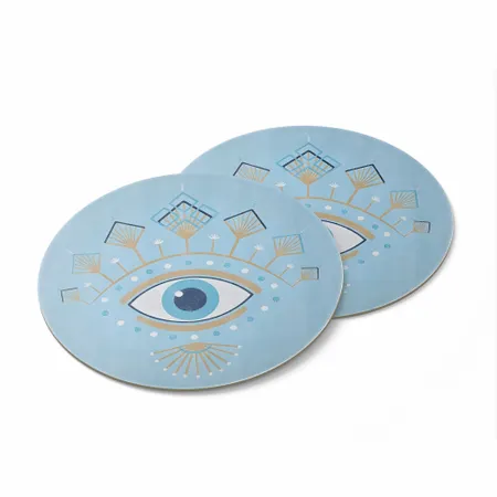 Custom Evil Eye Coasters - Custom Coasters Now