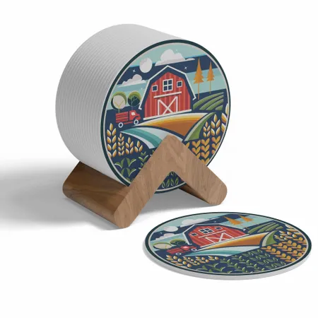 Custom Farmhouse Coasters - Custom Coasters Now