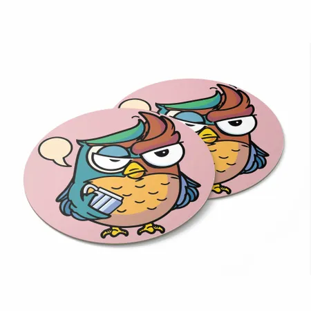 Custom Funny Bird Coasters - Custom Coasters Now