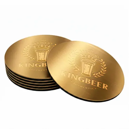 Custom Gold Coasters - Custom Coasters Now