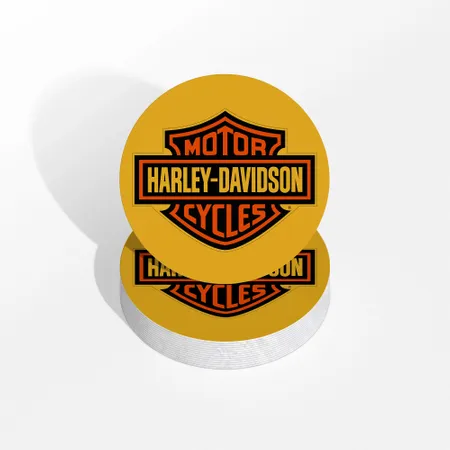 Harley Davidson Coasters - Custom Coasters Now