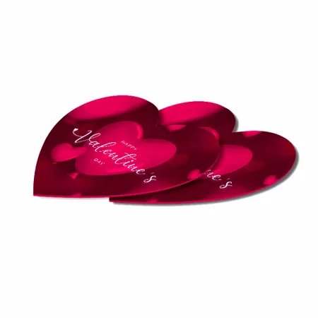 Heart Shaped Coasters - Custom Coasters Now