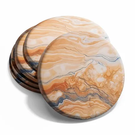 Custom Marble And Wood Coasters - Custom Coasters Now