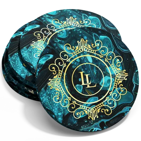 Custom Marble Coasters - Custom Coasters Now